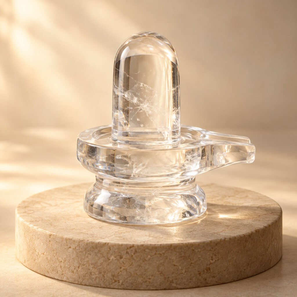 crystal spatika shivalingam